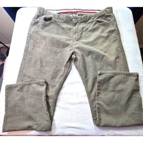 Dockers Men’s Straight Fit Corduroy Pants Dark Khaki 44x32 Classic 5-Pocket - Picture 1 of 7